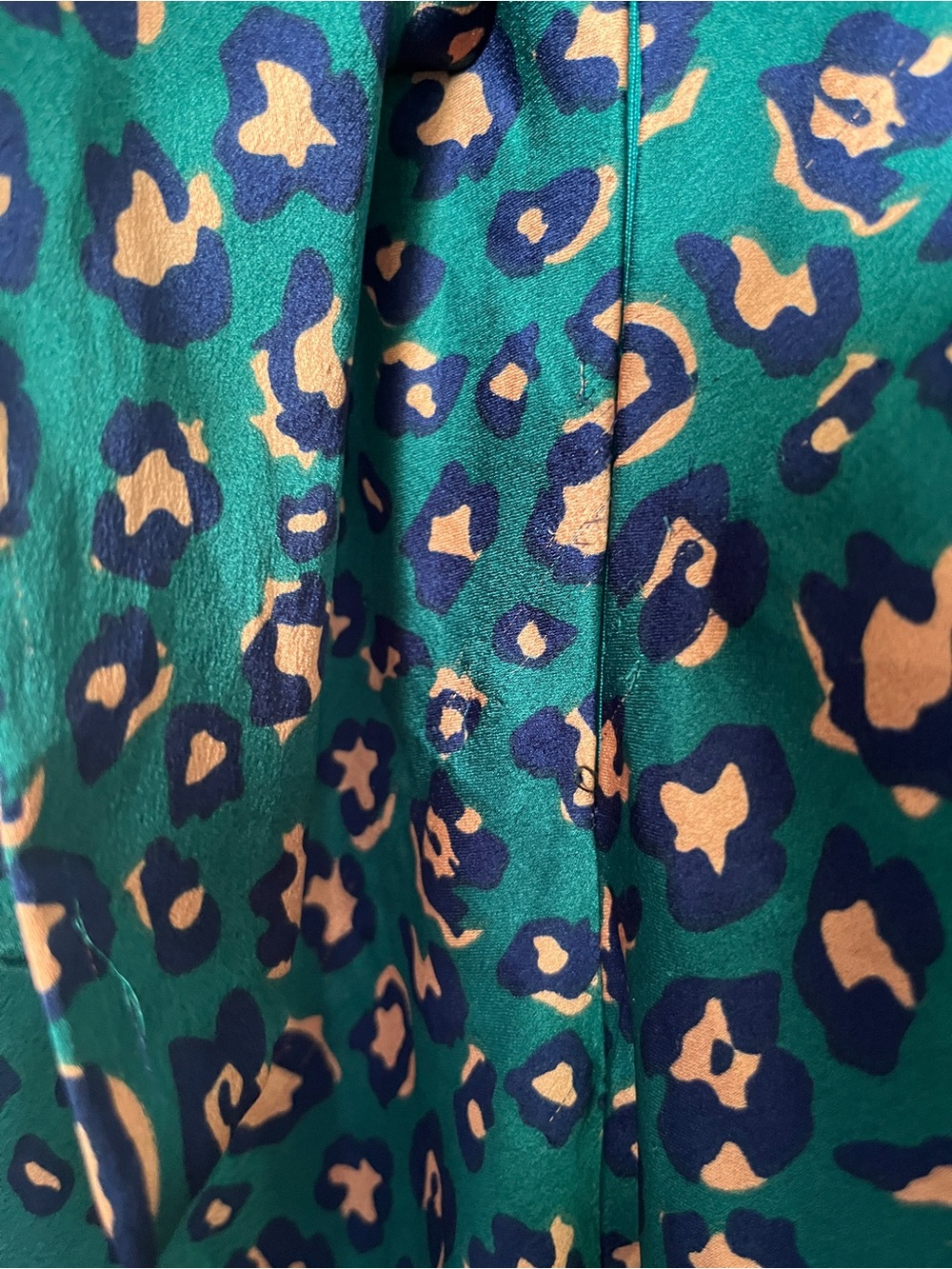 Hello Molly Off Shoulder Spiced Ginger Medley Maxi Dress in Green Leopard - Picture 15 of 16